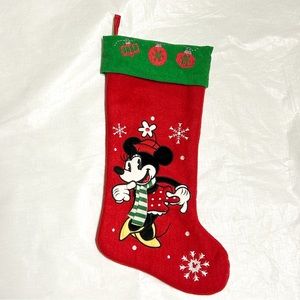 Disney Minnie Mouse Christmas Stocking, fleece & stitched
